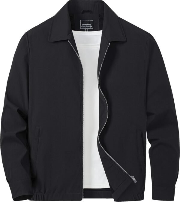 TACVASEN Mens Lightweight Windbreaker Full Zip Up Laydown Co...