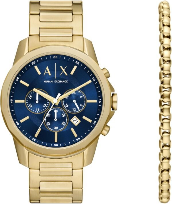 A|X Armani Exchange Chronograph Dress Watch for Men with Sta...