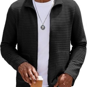 COOFANDY Men's Lightweight Varsity Jacket Casual Bomber Jack...