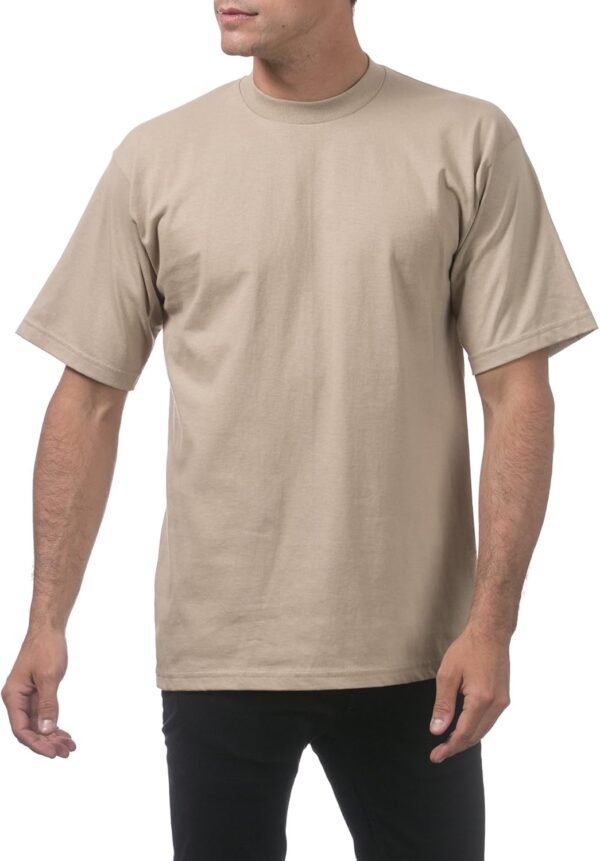 Pro Club Men's Heavyweight Cotton Short Sleeve Crew Neck T-S...