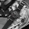 GOLDEN HOUR Men's Nylon Slip-Thru Strap Watch with Military ...