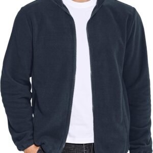 COOFANDY Men's Soft Polar Fleece Jacket Lightweight Full Zip...