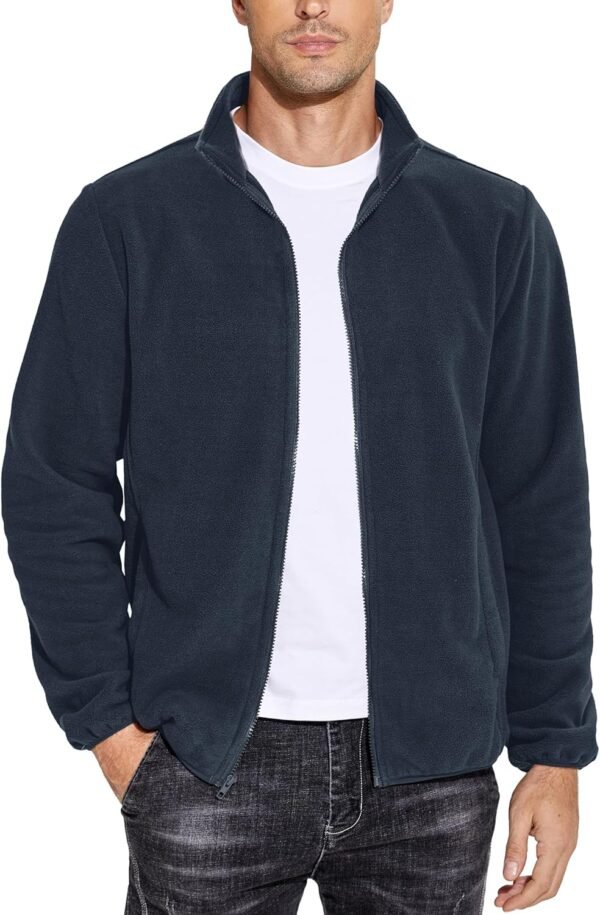 COOFANDY Men's Soft Polar Fleece Jacket Lightweight Full Zip...