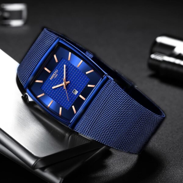 NIBOSI Men Watches Business Square Military Waterproof Sport...