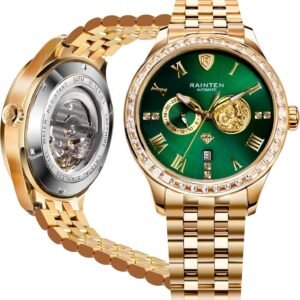 Mens Automatic Watch, Luxury Watches for Men, Stainless Stee...