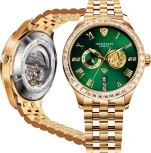 Mens Automatic Watch, Luxury Watches for Men, Stainless Stee...