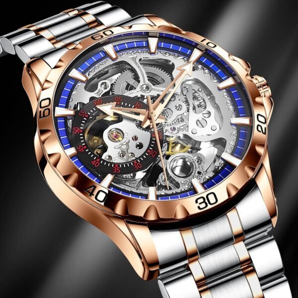 Men's Flywheel Automatic Watch Men's Skeleton Watch Men's Wa...