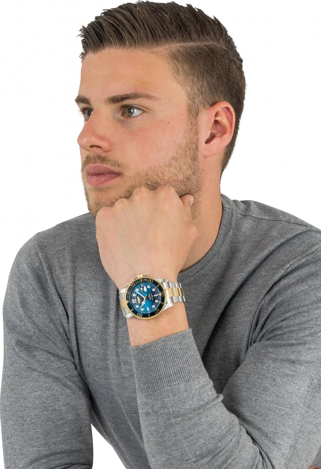 Invicta Mens Pro Diver Quartz Watch, Two Tone, 30021 - Image 5