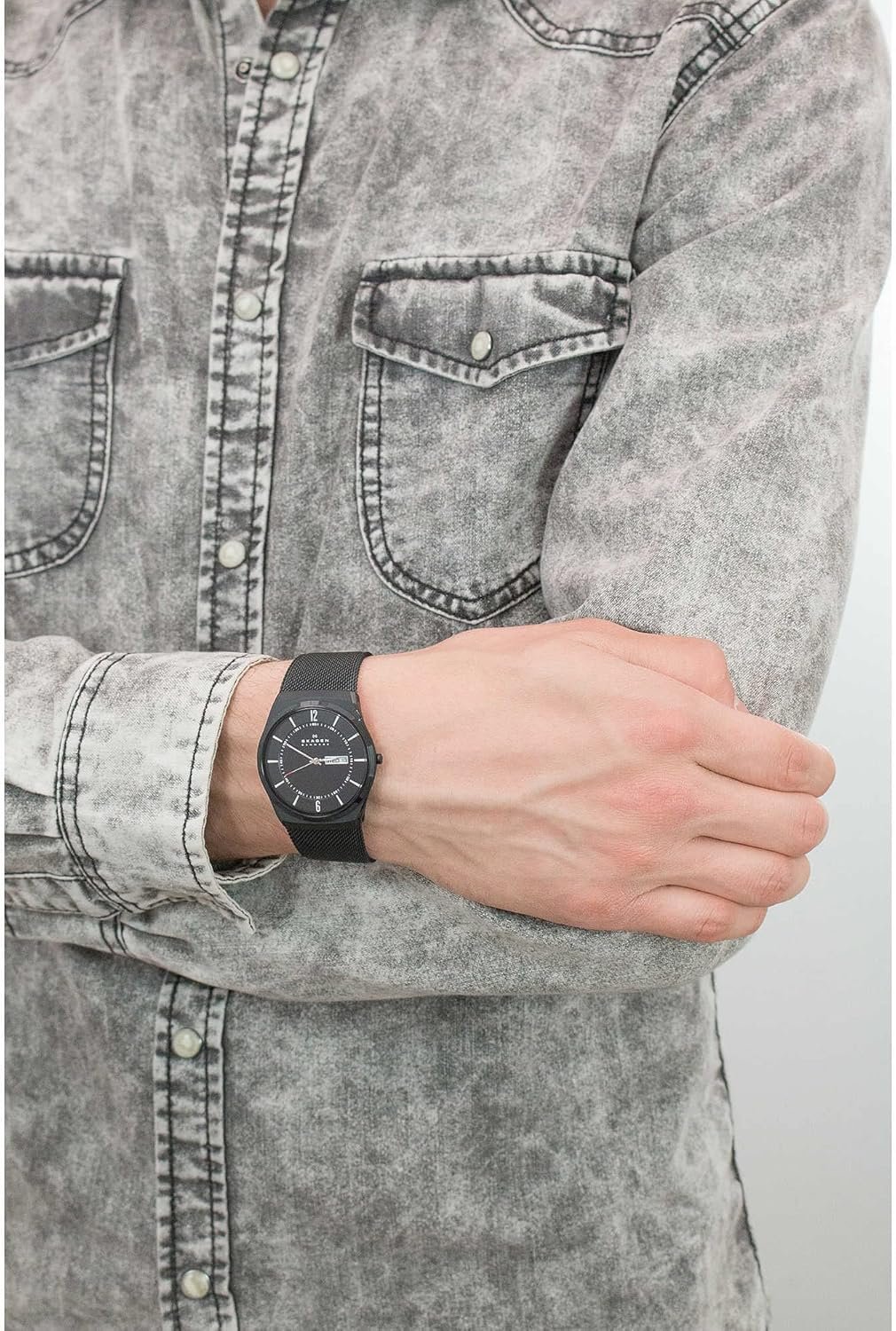 Skagen Men's Melbye Three-Hand Band Watch - Image 2