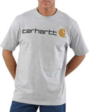 Carhartt Men's Loose Fit Heavyweight Short-Sleeve Logo Graph...