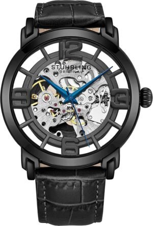 Stuhrling Original Skeleton Automatic Dress Watch - Mens Win...