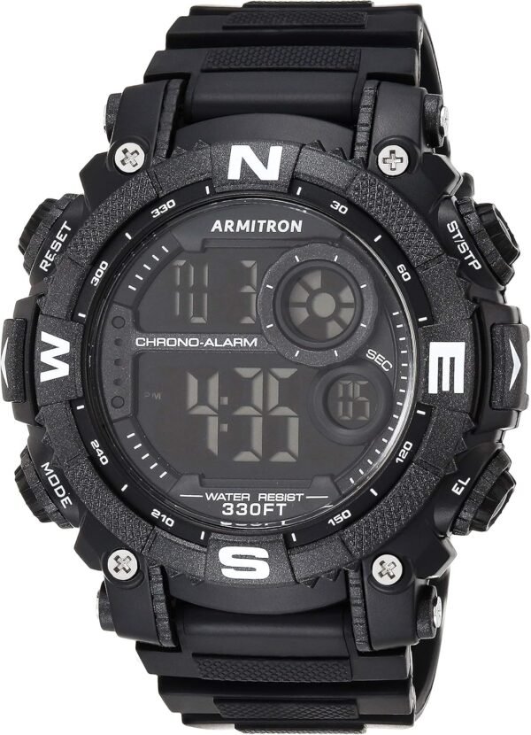 Armitron Sport Men's Digital Chronograph Resin Strap Watch, ...