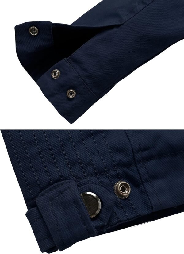 wantdo Men's Cotton Lightweight Jacket Military Jacket Casua...