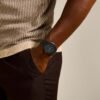 Fossil Men's Neutra Quartz Stainless Steel and Leather Chron...