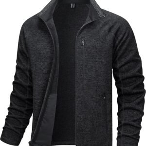 TACVASEN Men's Fleece Jackets Coats Lightweight Hiking Sweat...