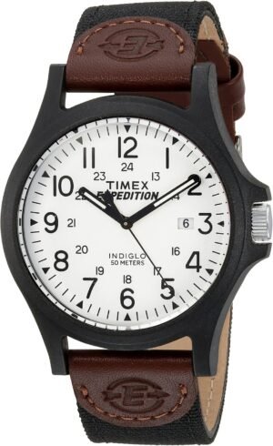 Timex Men's Expedition Acadia 40mm Watch – Black Case Black ...
