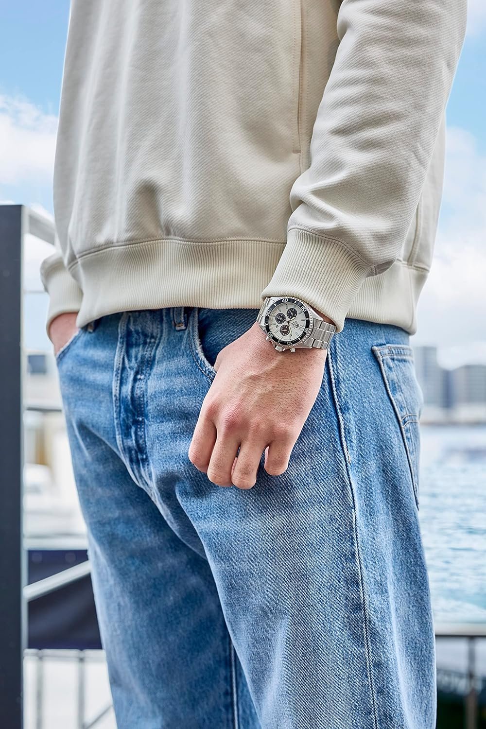 ORIENT RN-TX0203S Men's Metal Band Sports Diver Design MakoJ... - Image 2