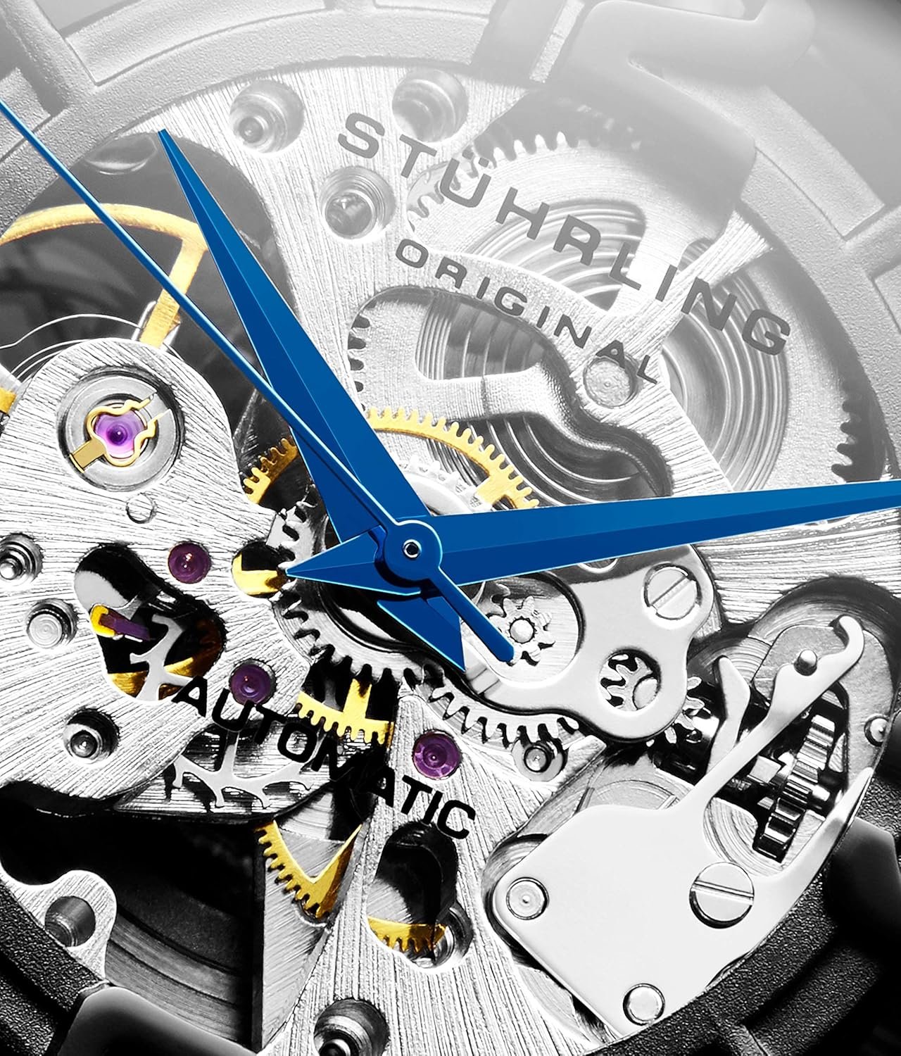 Stuhrling Original Skeleton Automatic Dress Watch - Mens Win... - Image 4
