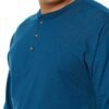 Hanes T Beefyt Henley, Men's Cotton Long Sleeve Shirts