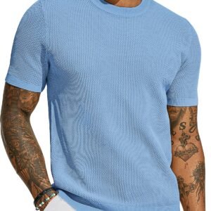 PJ PAUL JONES Men's T-Shirts Casual Knit Short Sleeve Crewne...