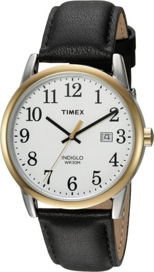 Timex Men's Easy Reader Date Leather Strap Watch