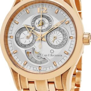 Manero Perpetual 18K Rose Gold Day Date Month Bracelet Autom...