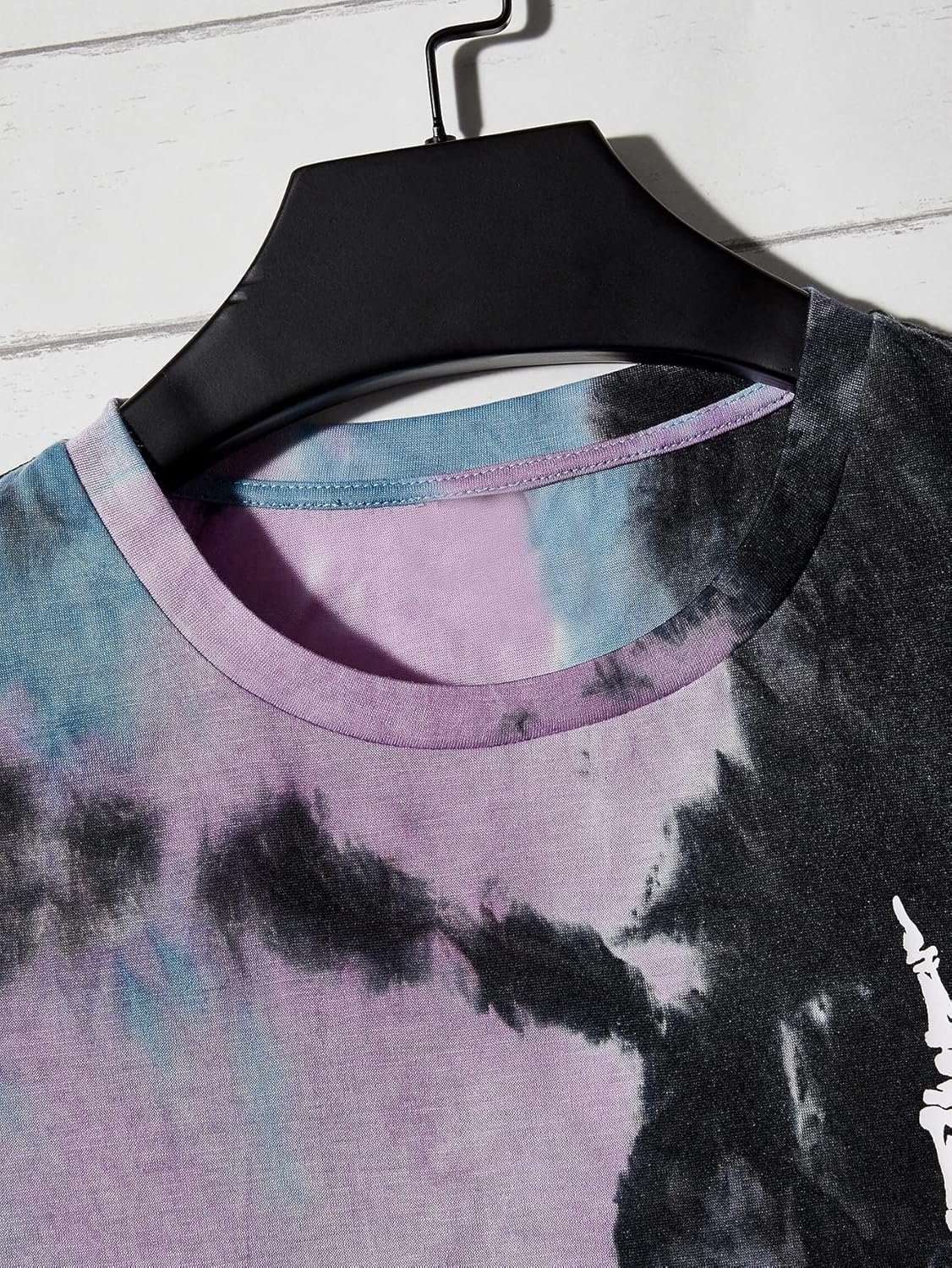 Verdusa Men's Tie Dye Short Sleeve Round Neck Graphic Tee To... - Image 3