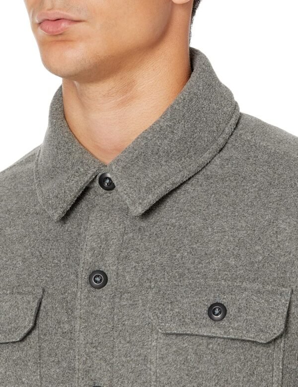 Amazon Essentials Men's Long-Sleeve Polar Fleece Shirt Jacke...