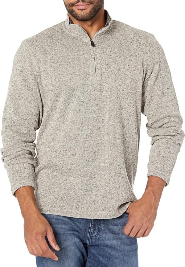 Wrangler Authentics Men's Long Sleeve Fleece Quarter-Zip Swe...