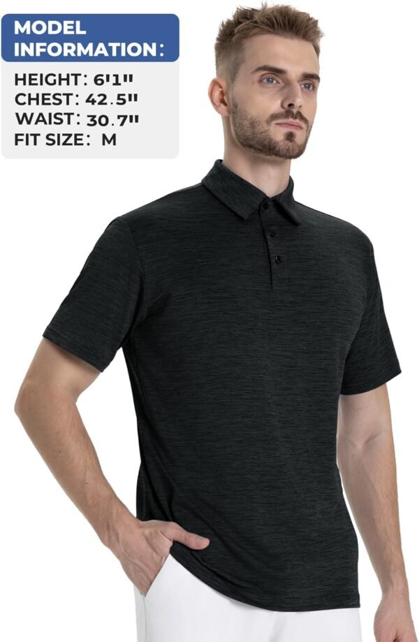 Polo Shirts for Men - Short Sleeve Dri Fit Moisture Wicking ...