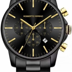 Men’s Luxury Wrist Watch RM4885 – Black Stainless Steel Quar...