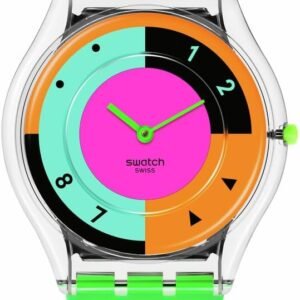 Swatch Casual Watch Multicolor Quartz Bio-sourced NEON HOT R...