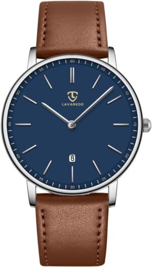 L LAVAREDO Watch for Men, Extremely Thin Mens Watches Minima...