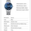 Casual Men's Watches Luminous Large Dial Stainless Steel Wat...