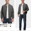 TBMPOY Men's Lightweight Bomber Jackets Light Track Jackets ...