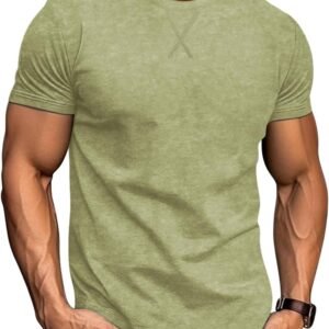 LOGEEYAR Men's Athletic Washed T-Shirts Basic Crew Neck Tees...