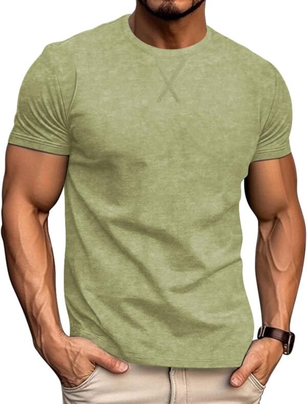LOGEEYAR Men's Athletic Washed T-Shirts Basic Crew Neck Tees...