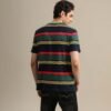 Men's Fashion Casual Cotton Loose Fit Crewneck Classic Strip...