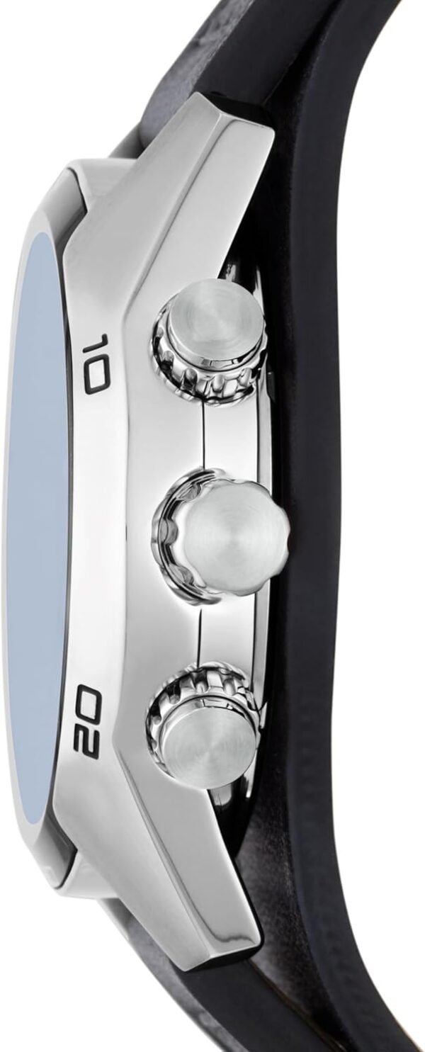 Fossil Men's Coachman Quartz Stainless Steel and Leather Chr...