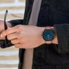 Minimalist Waterproof Quartz Watches for Men with Leather St...