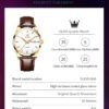 OLEVS Mens Watches, Casual Leather Watches for Men Easy to R...