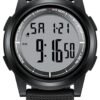 HANPOSH Mens Digital Watch Ultra Thin Minimalist Sports Wate...