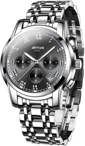 Men's Chronograph Stainless Steel Watch - Sapphire Crystal G...