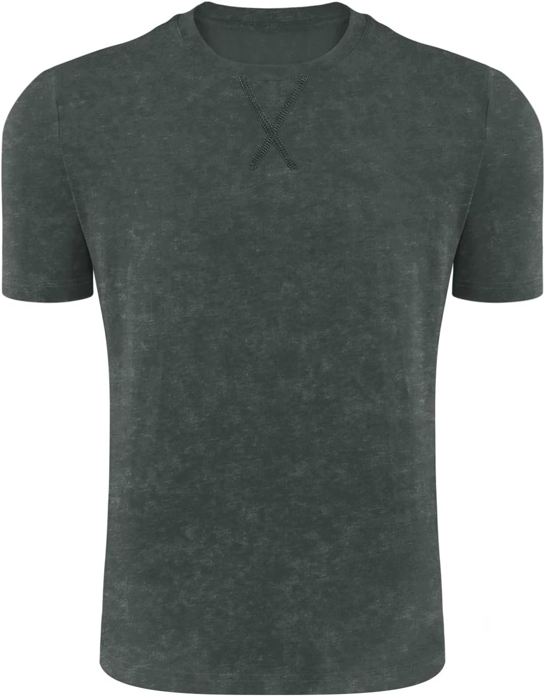 LOGEEYAR Men's Athletic Washed T-Shirts Basic Crew Neck Tees... - Image 2