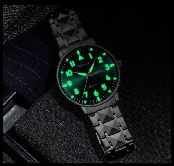 Casual Men's Watches Luminous Large Dial Stainless Steel Wat...