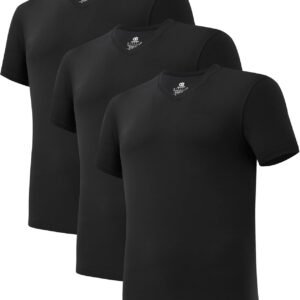 DAVID ARCHY Men's Undershirt Cotton Sorona Blended Moisture-...