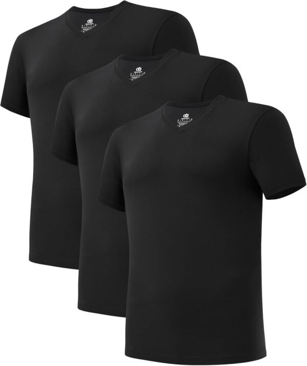 DAVID ARCHY Men's Undershirt Cotton Sorona Blended Moisture-...