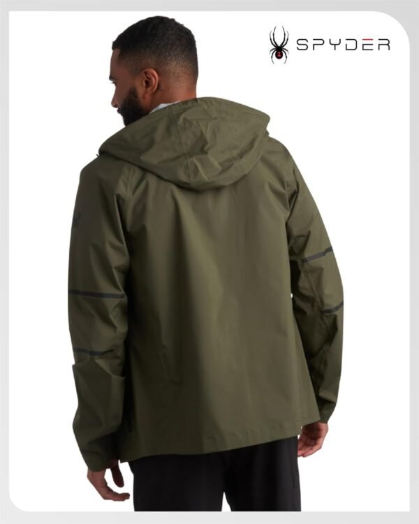 Spyder Men's Rain Jacket - Waterproof Lightweight Hooded Win...