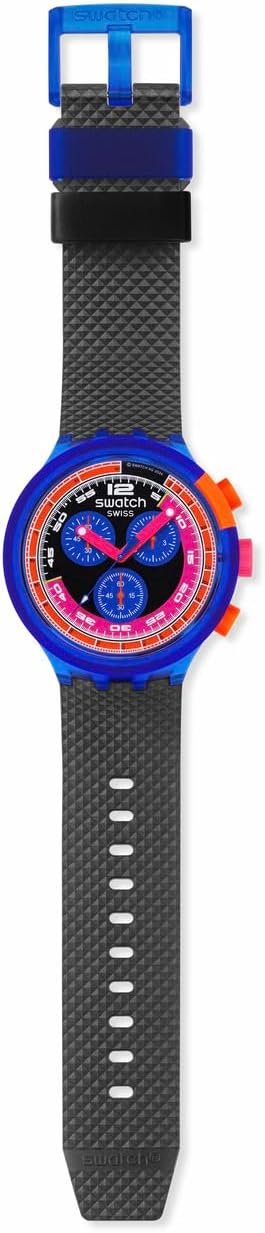 Swatch Unisex Casual Watch Blue Bio-sourced Quartz NEON Part...