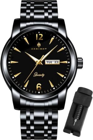 BY BENYAR AKNIGHT Watches for Men Quartz Movement Watch，Wate...
